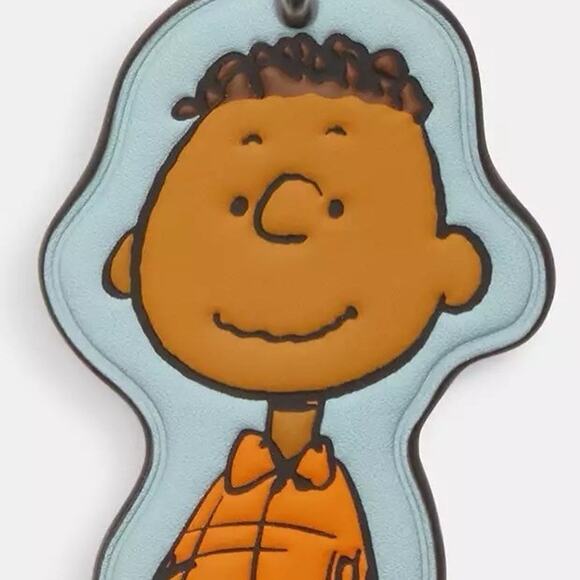 NWT Coach X Peanuts Franklin Bag Charm Sv/Light Blue Multi CBG55 - Picture 8 of 8